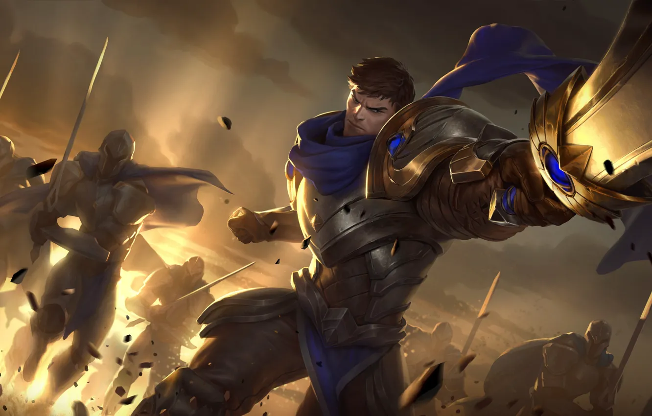 Фото обои армия, воины, Garen, Legends of Runeterra