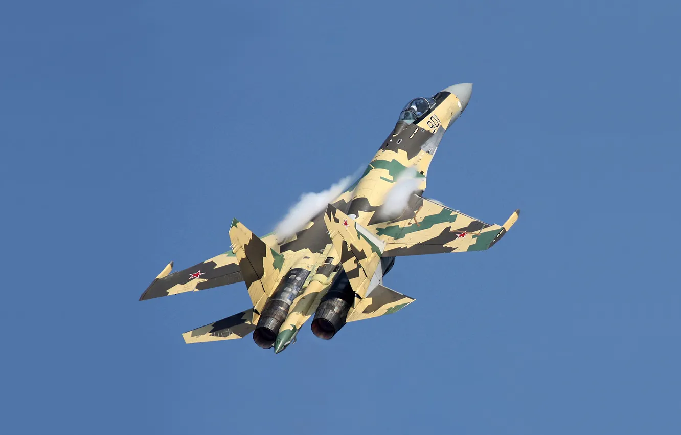 Фото обои истребитель, Сухой, Су-35БМ, 901