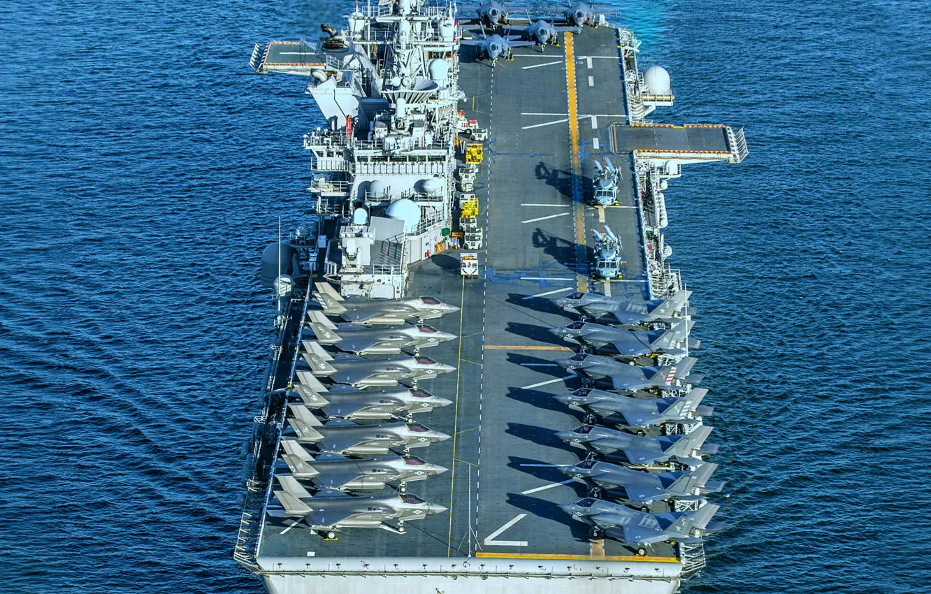 Фото обои ВМС США, УДК, USS Tripoli, LHA-7