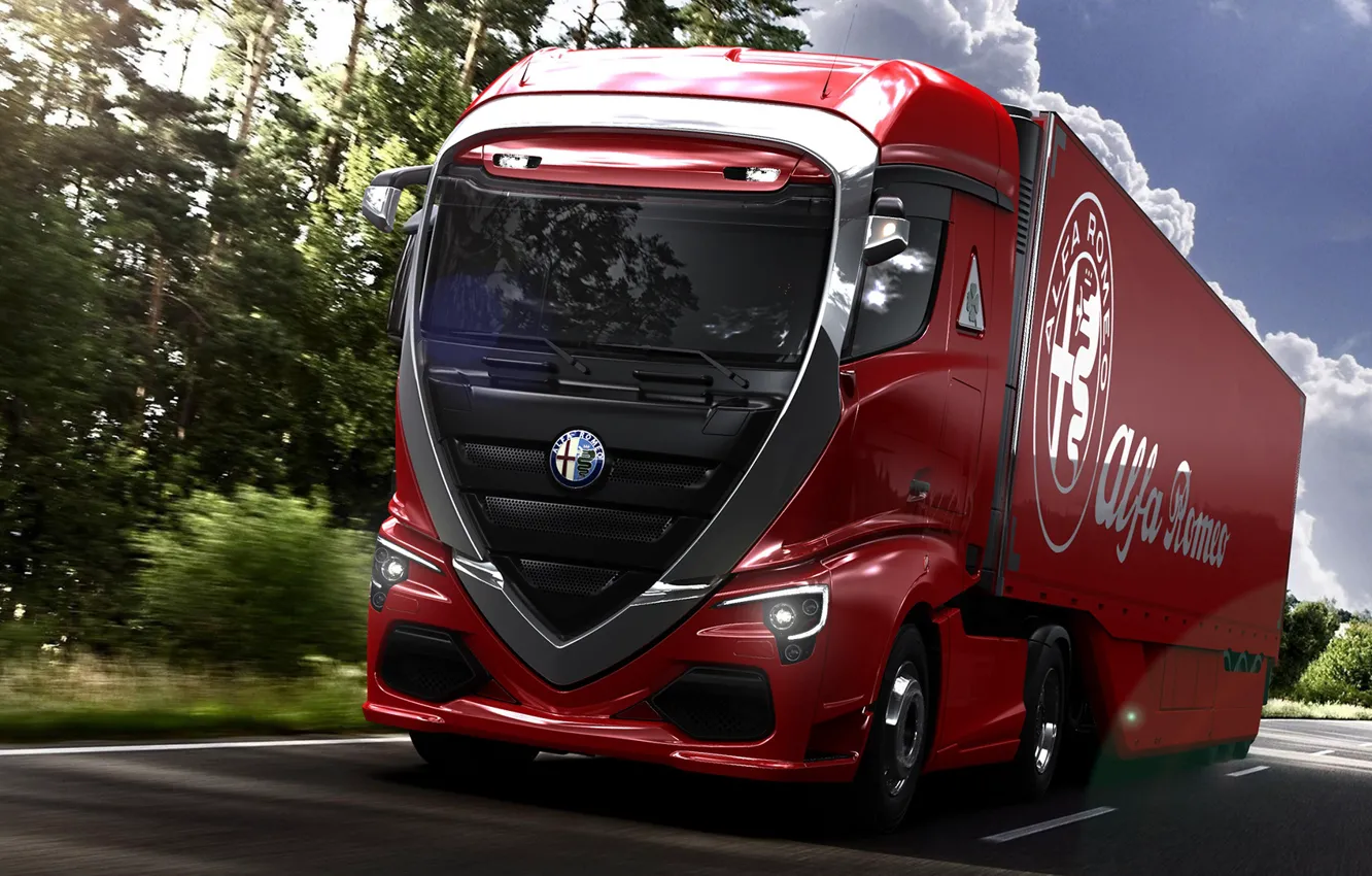 Фото обои Грузовик, Италия, Alfa romeo Truck concept car
