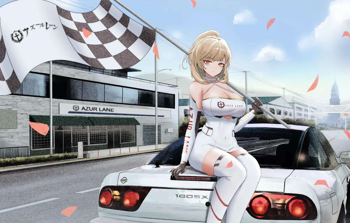 Фото обои car, anime, anime girls, Azur Lane