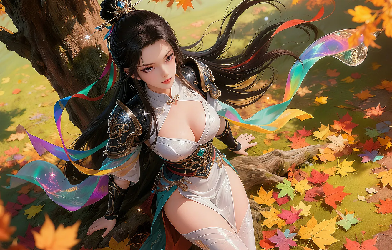 Фото обои girl, beautiful, asian, ai art