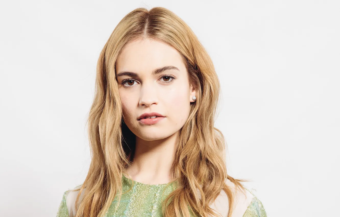 Фото обои модель, портрет, актриса, фотограф, Лили Джеймс, Lily James, Casey Curry