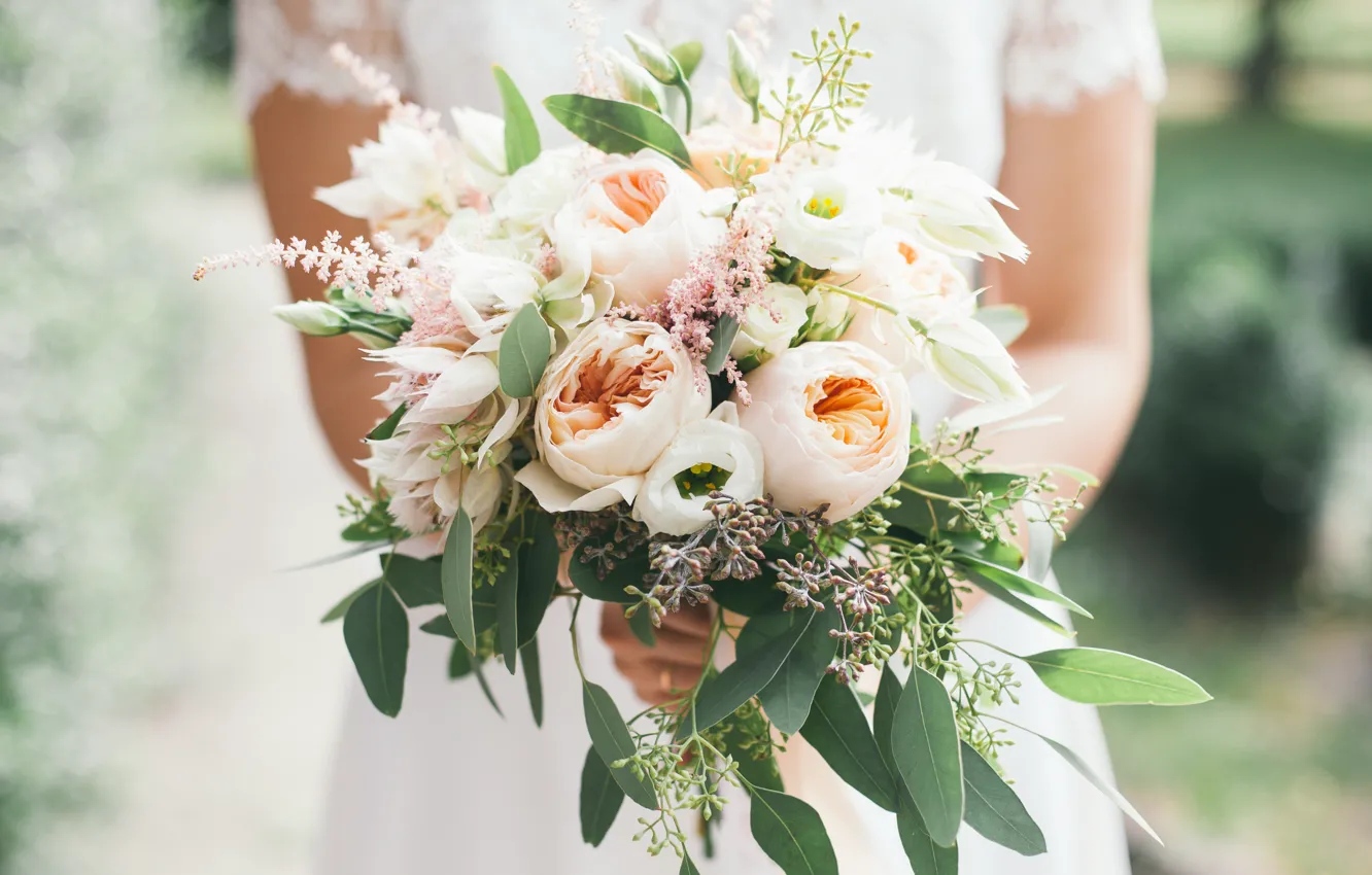 Фото обои букет, невеста, свадьба, bouquet, wedding, bride