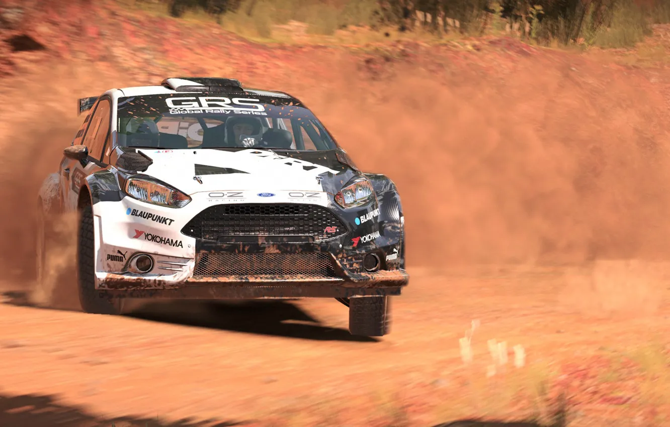 Фото обои car, game, dust, race, speed, Dirt 4