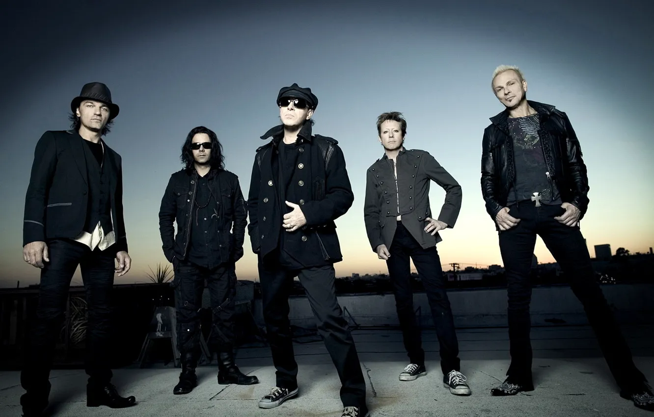 Фото обои рок-группа, Scorpions, Клаус Майне, Джеймс Коттак, Павел Мончивода, Рудольф Шенкер, Маттиас Ябс