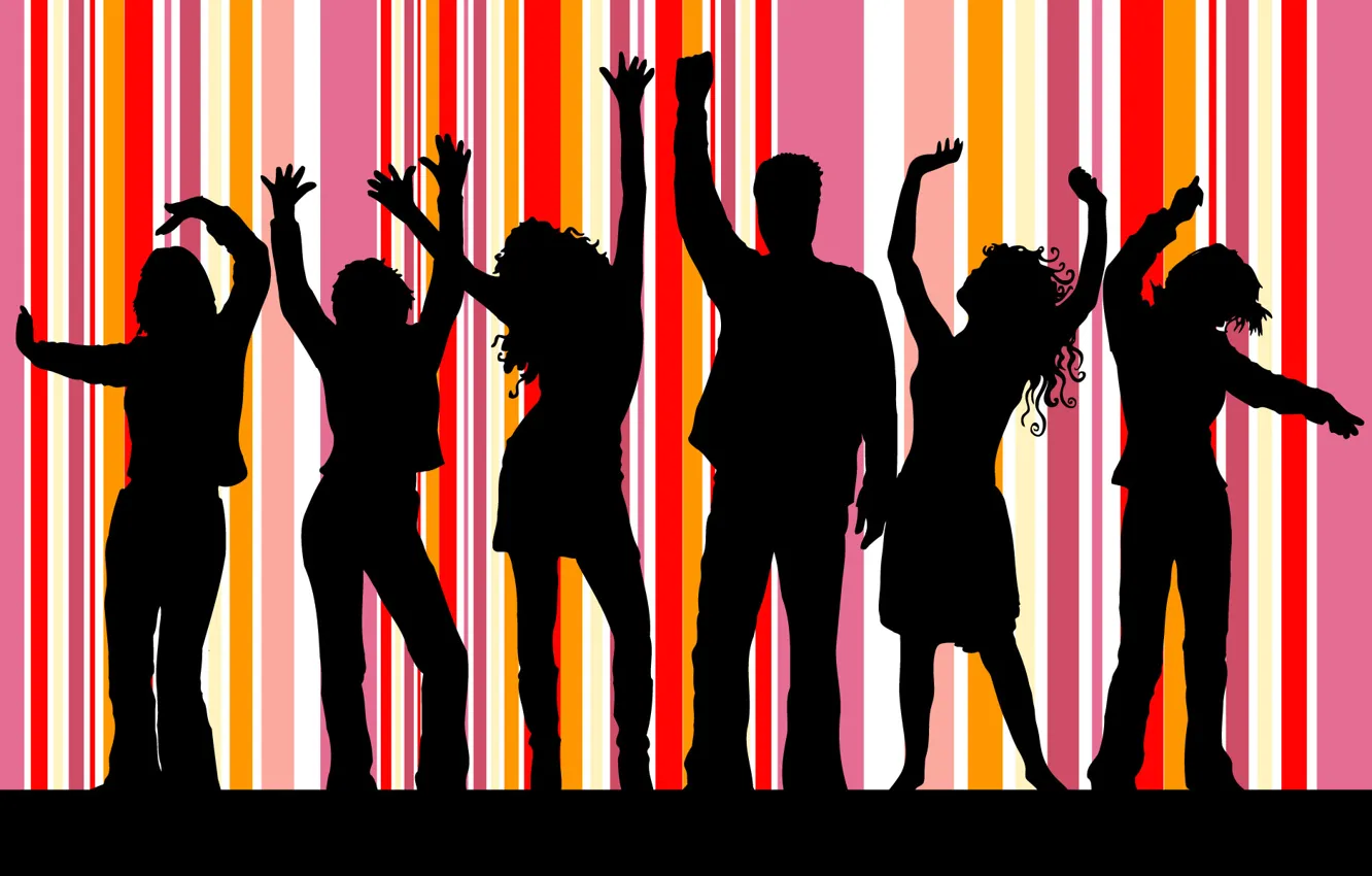 Фото обои style, nice, friends, group, enjoy, enjoying