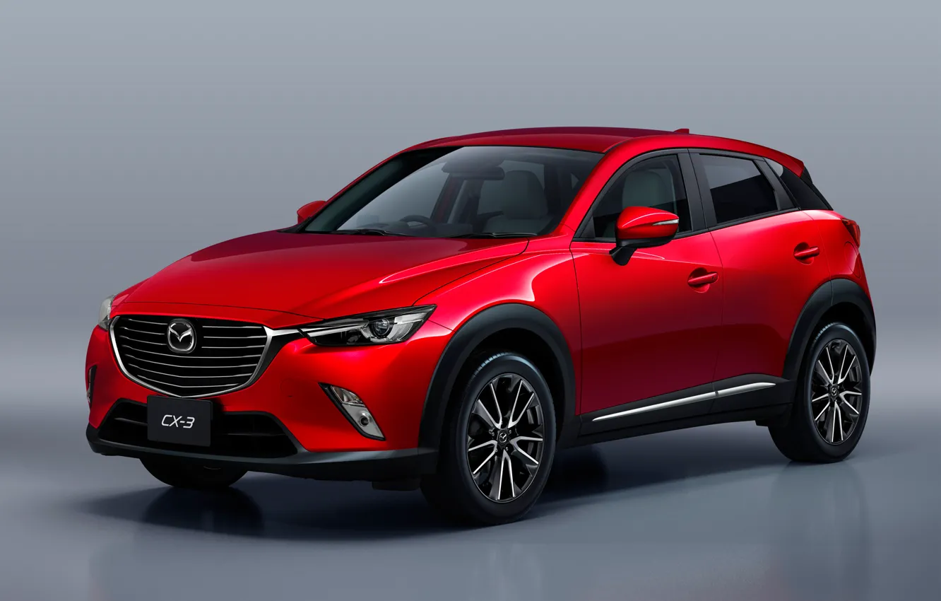 Фото обои Mazda, Red, Crossover, 2016, CX-3