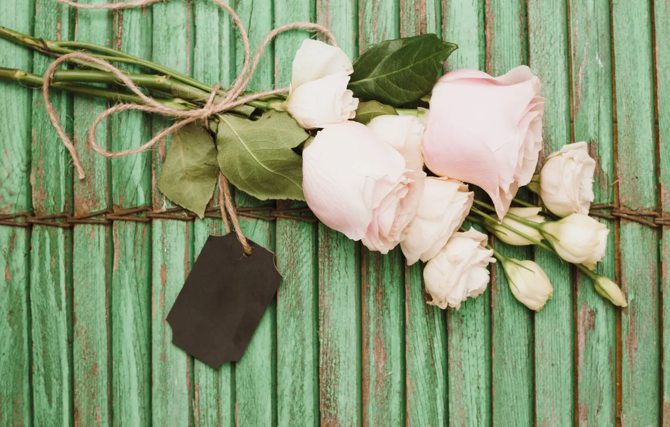 Фото обои цветы, розы, букет, wood, pink, flowers, roses, эустома