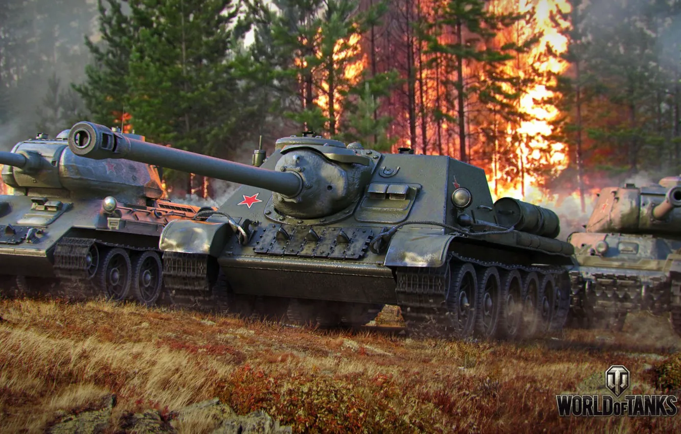 Фото обои танк, USSR, СССР, танки, WoT, Мир танков, СУ-122, tank