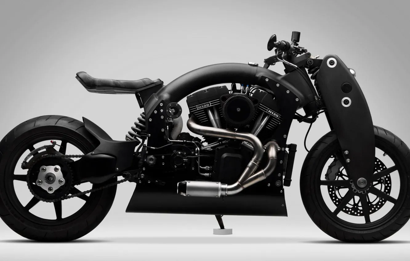 Фото обои мотоцикл, байк, motorcycle, superbike, Confederate R135 Wraith Combat Limited Edition