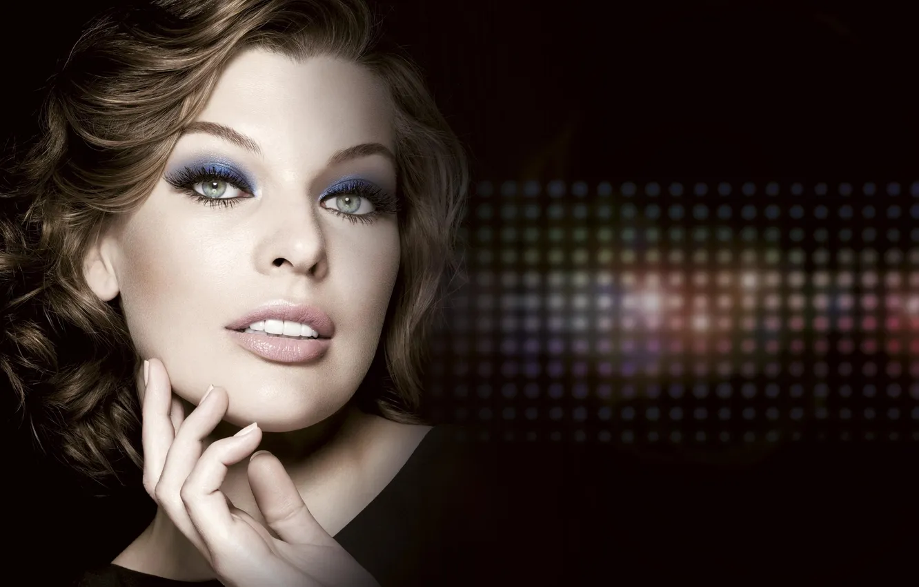 Фото обои взгляд, лицо, актриса, Milla Jovovich