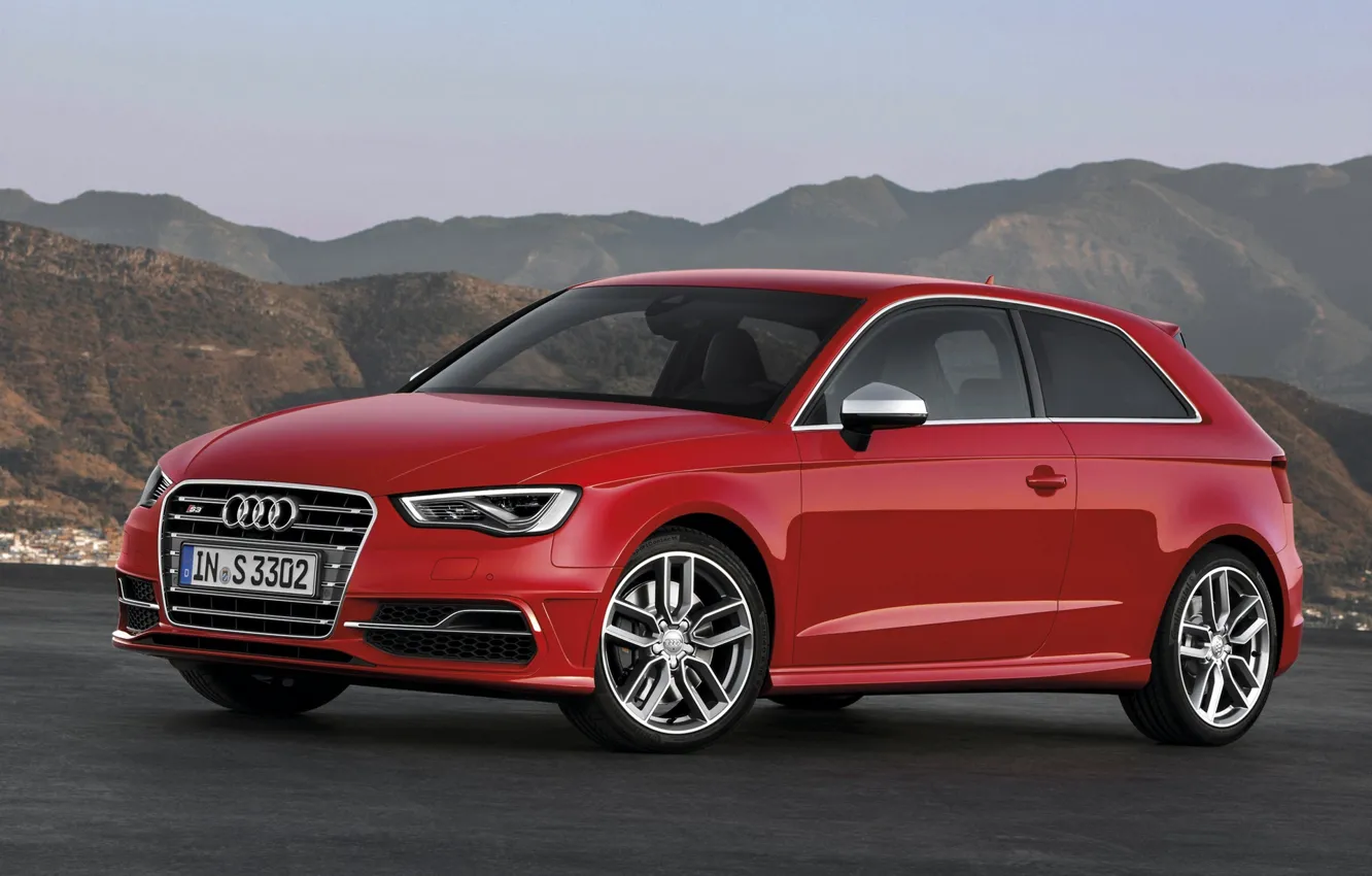 Фото обои Audi, Ауди, Красная, Машина, Red, Car, Автомобиль, Wallpapers