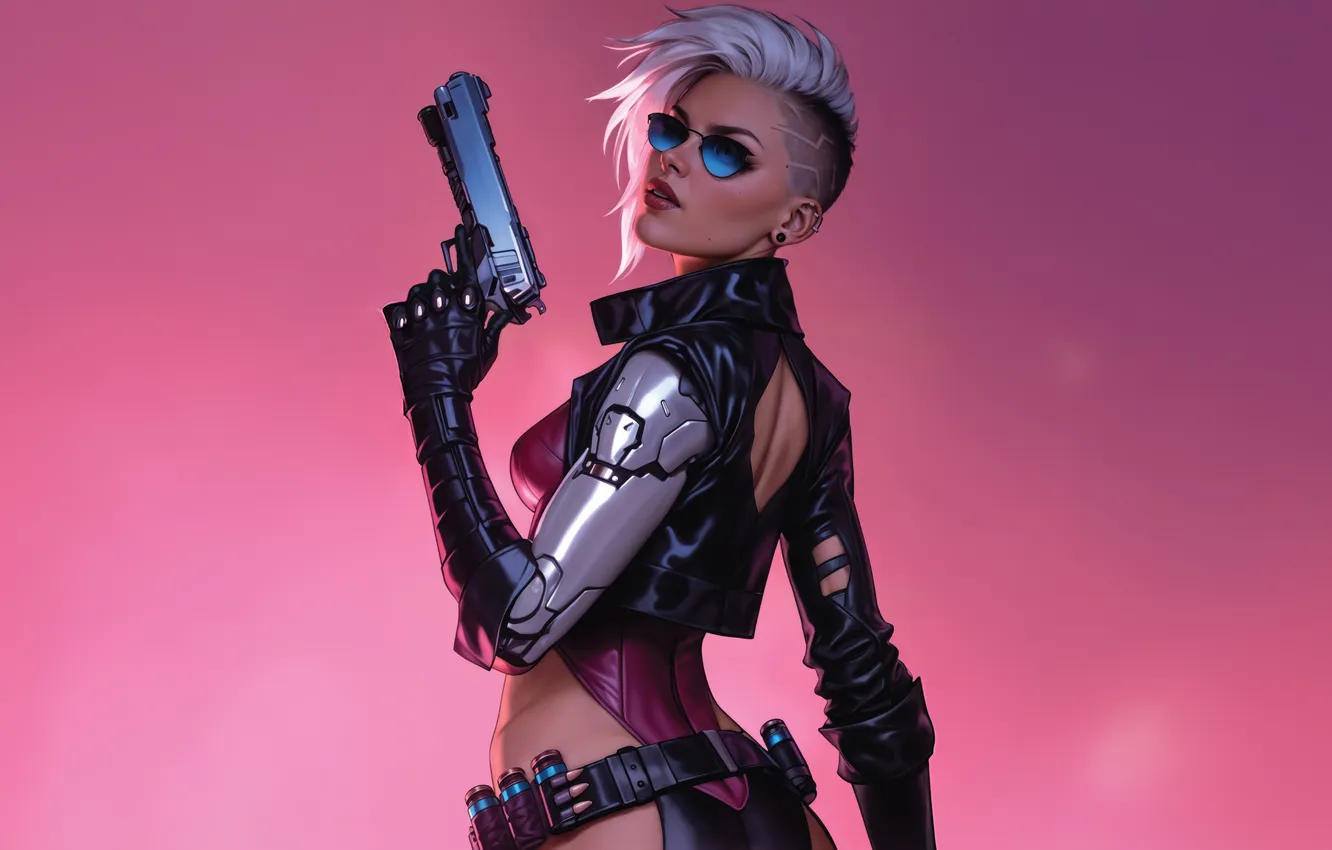 Фото обои future, shock, gunslinger