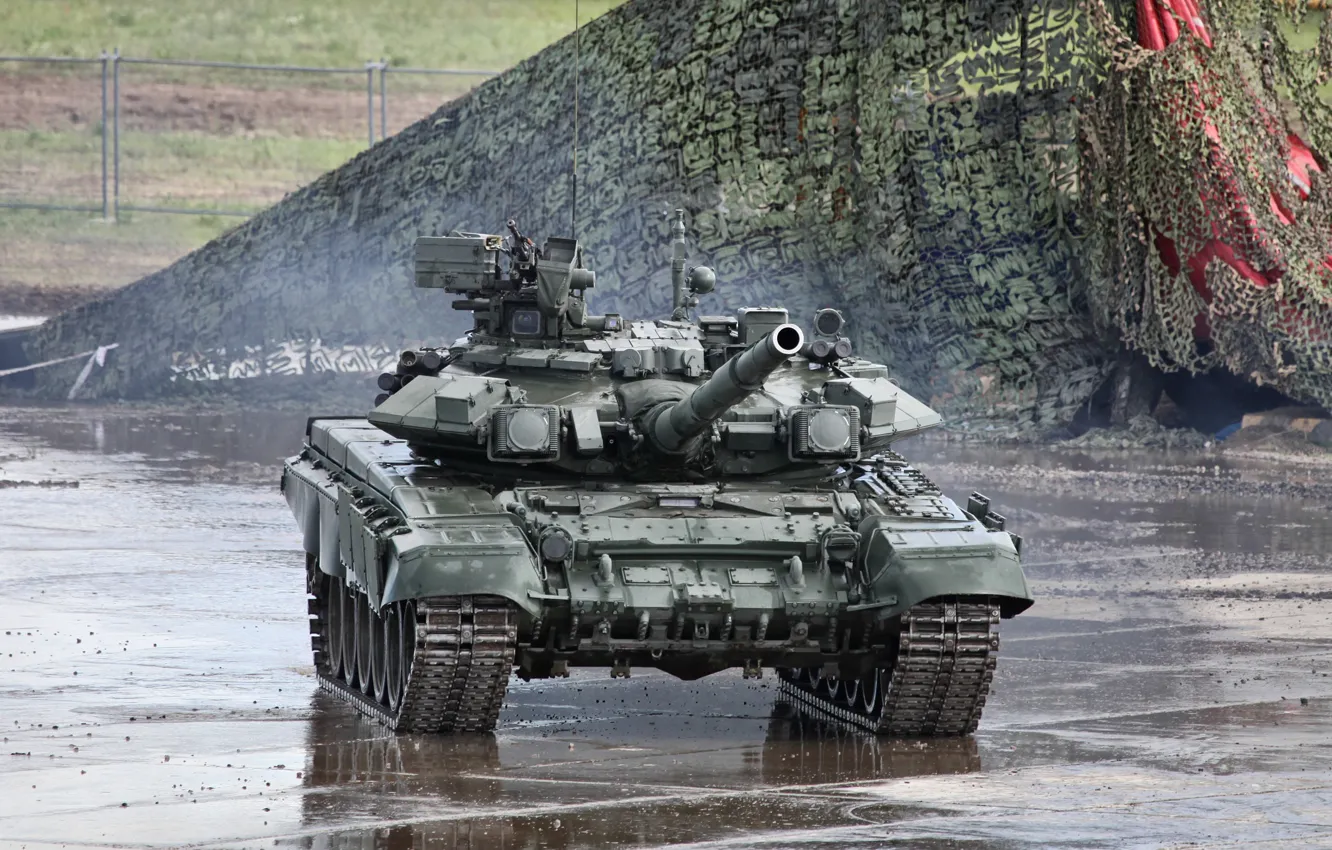 Фото обои Танк, Армия России, (ОБТ), Основной Боевой Танк, Танковые Войска, Вооруженные Силы, Т-90м