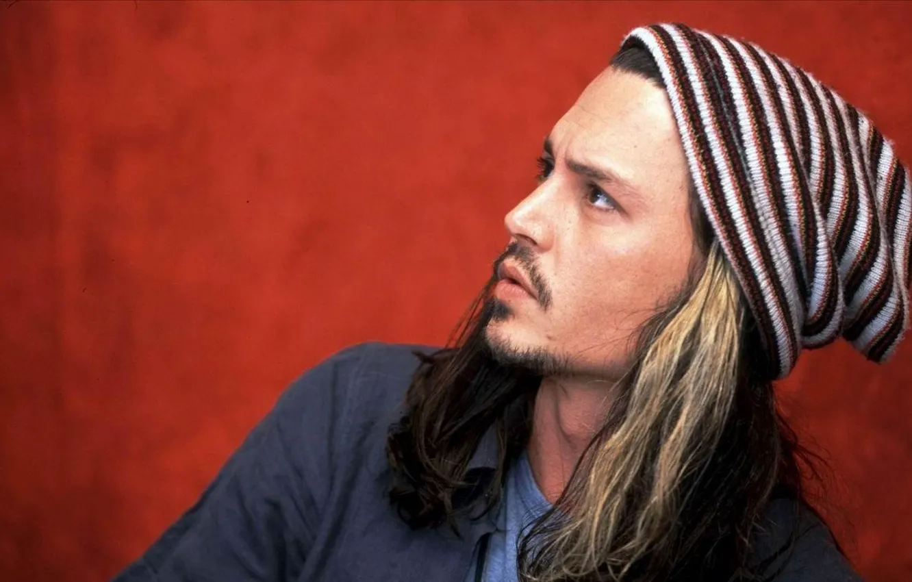 Фото обои фото, Johnny Depp, шапка, волосы