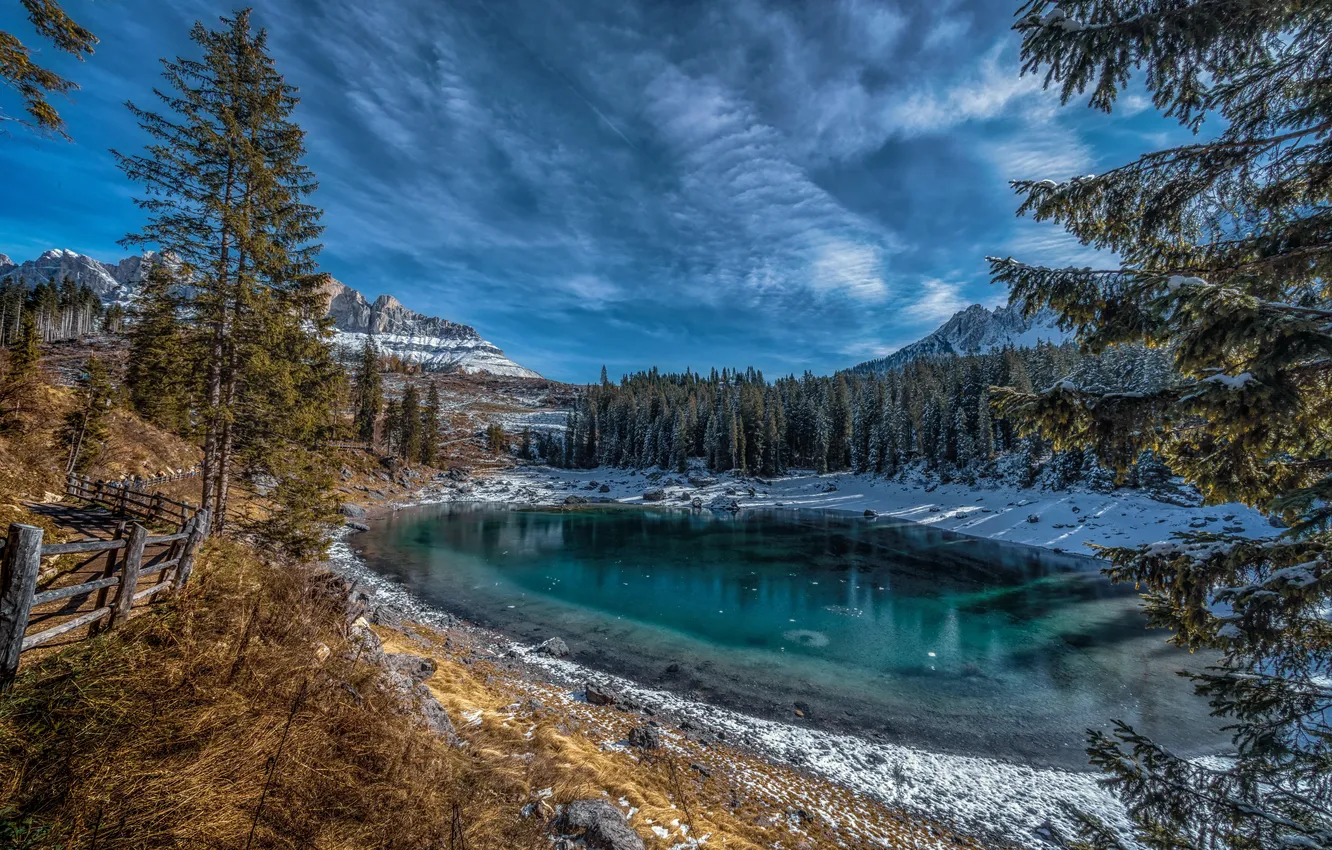 Фото обои Trentino-Alto Adige, Nova Levante, Carezza