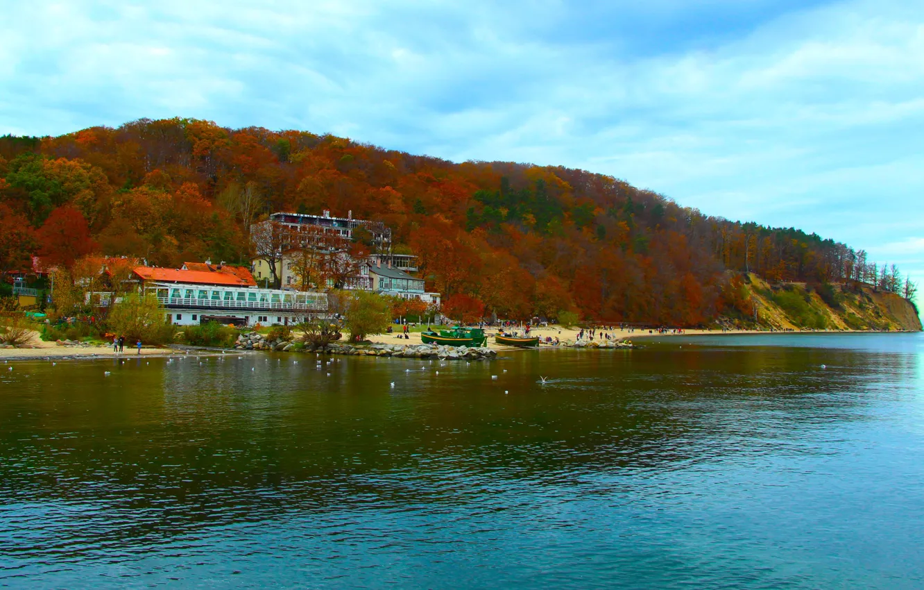 Фото обои sea, lake, island