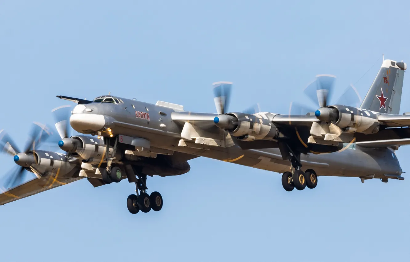Фото обои самолёт, Tu-95MS, Russian Air Force