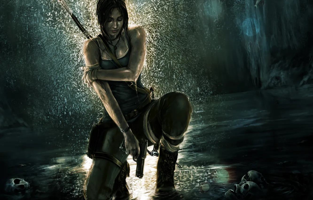Фото обои девушка, Tomb Raider, Лара Крофт