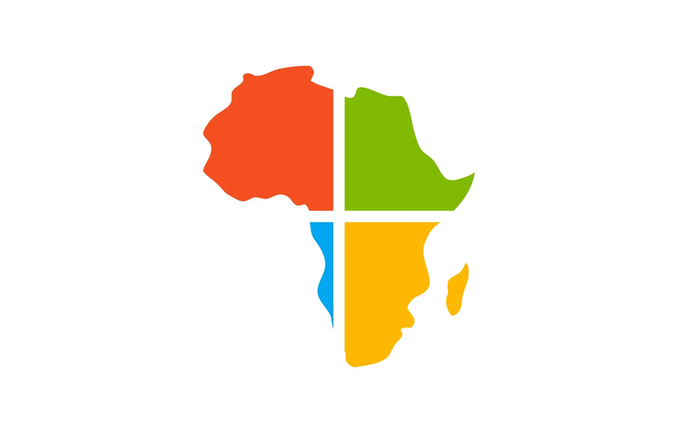 Фото обои абстракция, Windows, Африка, континент