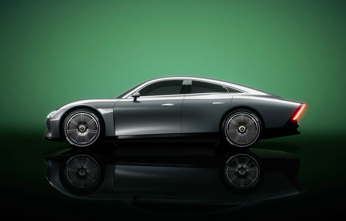 Фото обои купе, Mercedes-Benz, в профиль, 2022, Vision EQXX Concept