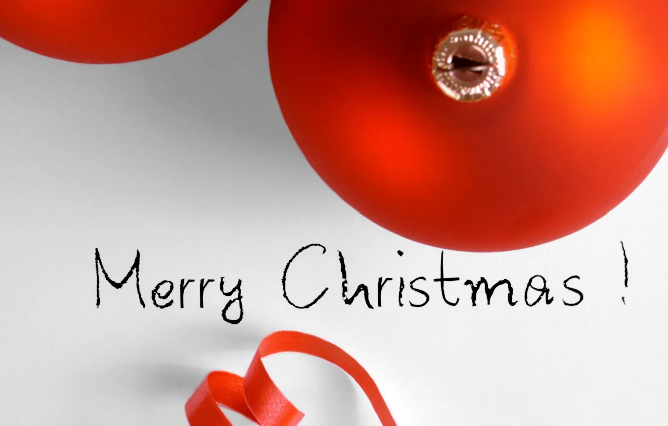 Фото обои макро, праздник, шары, Рождество