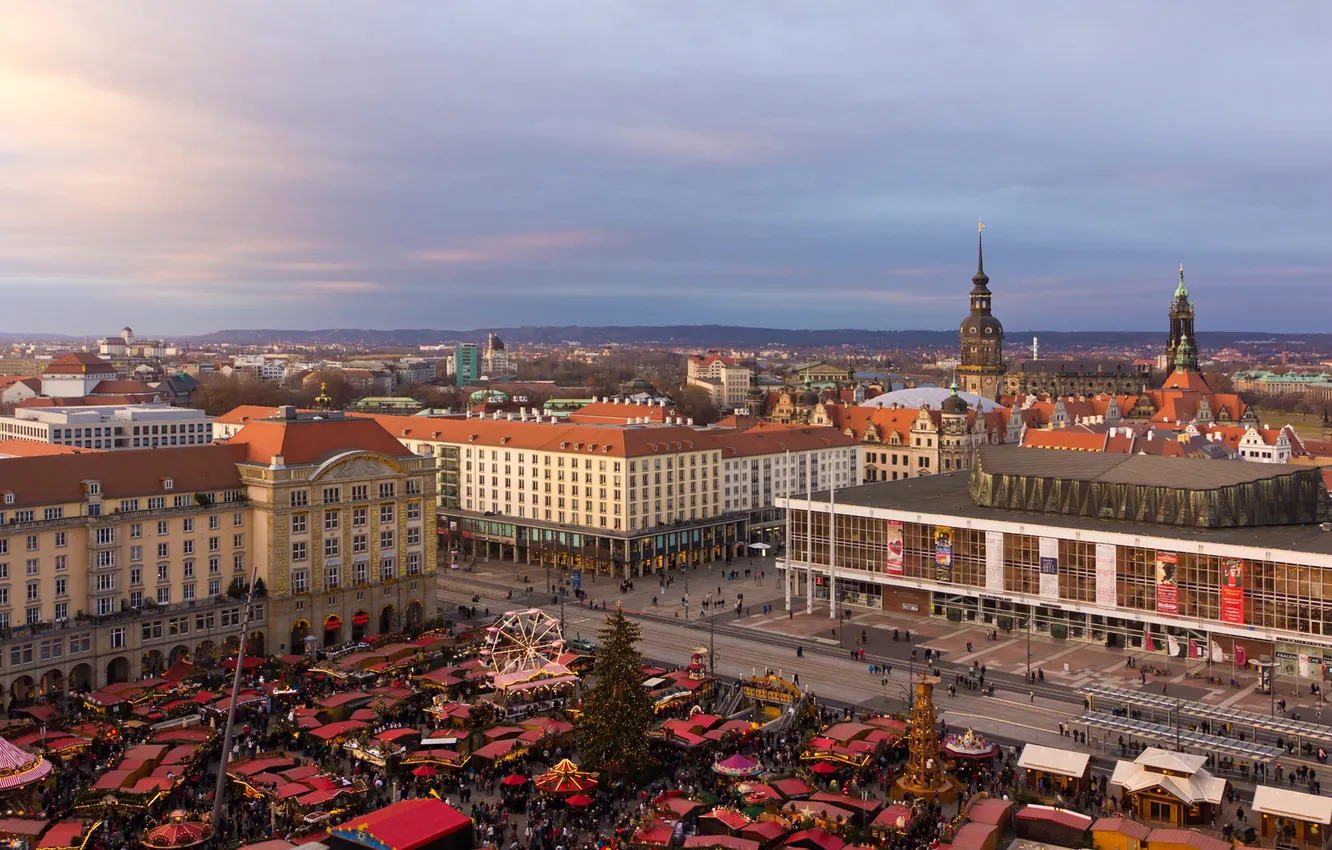 Фото обои Германия, Дрезден, christmas, germany, dresden, Striezelmarkt