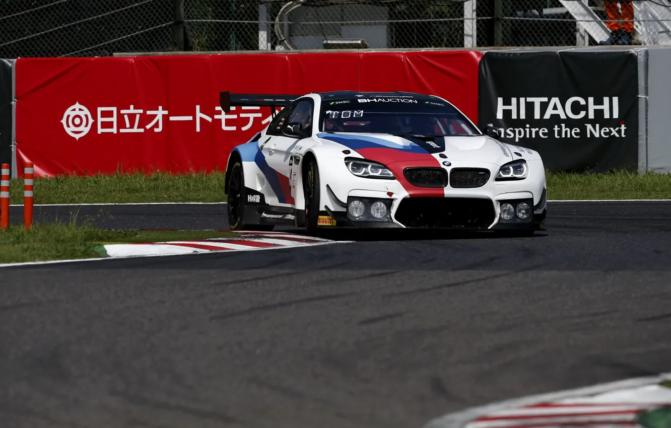 Фото обои купе, поворот, BMW, трек, 2019, M6 GT3