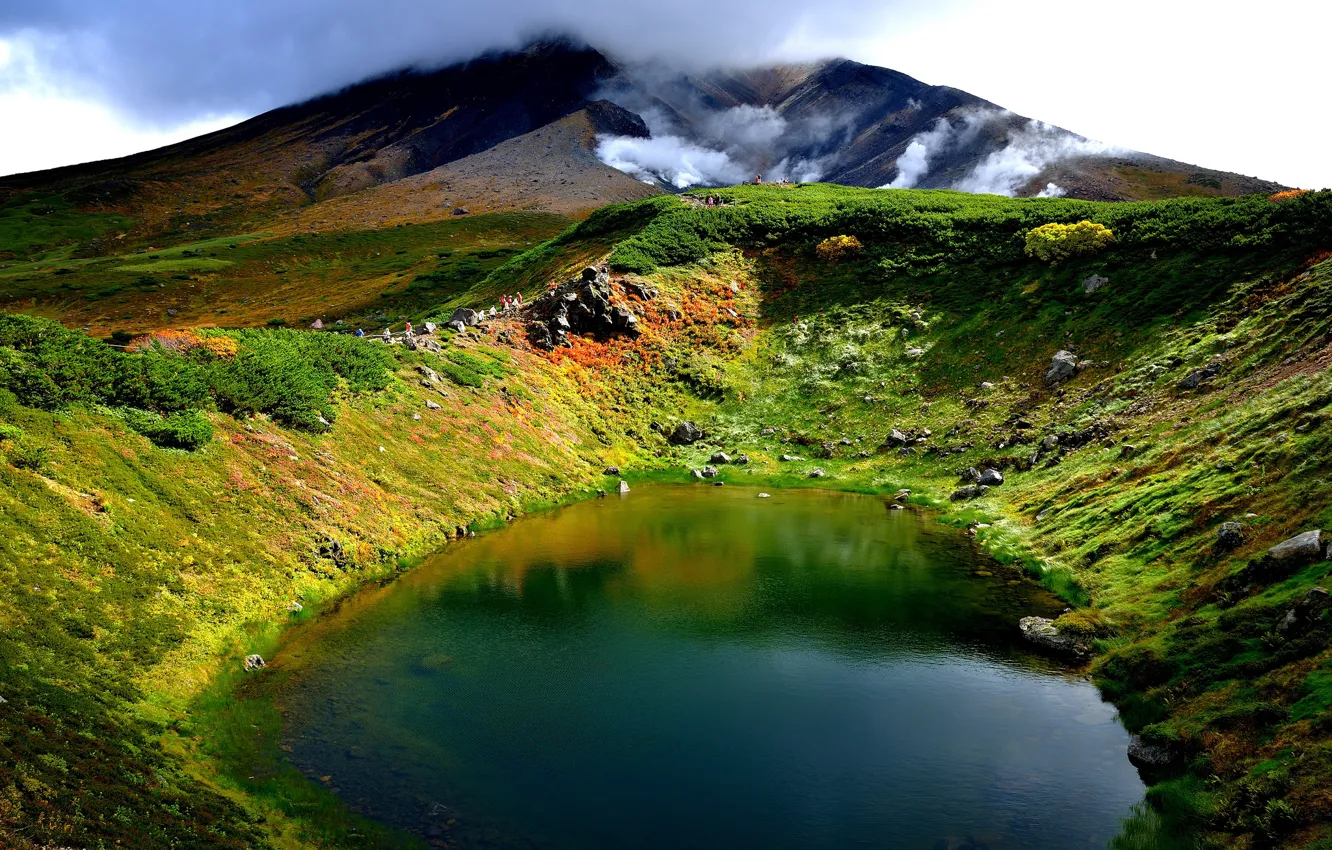 Фото обои пейзаж, природа, озеро, гора, Китай