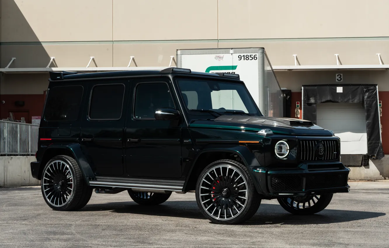 Фото обои Mercedes, Brabus, Green, AMG, Mercedes - Benz, G63, G63 AMG, Gelendewagen