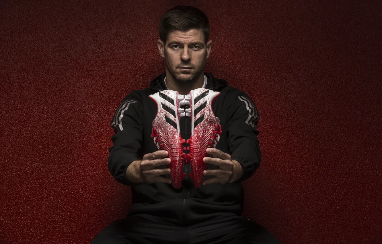 Фото обои Адидас, легенда, Adidas, Legend, Ливерпуль, Liverpool, Steven Gerrard, Бутсы