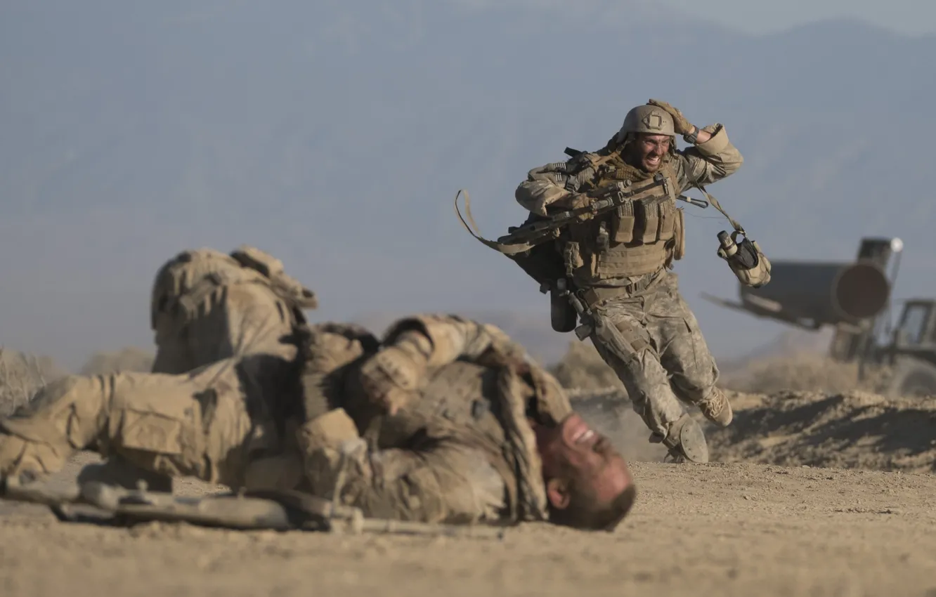 Фото обои battlefield, gun, desert, weapon, war, sand, M4A1, uniform
