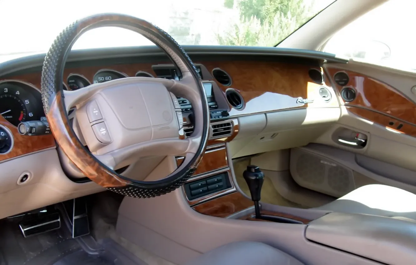 Фото обои classic, interior, Riviera, Buick, cockpit, 1996