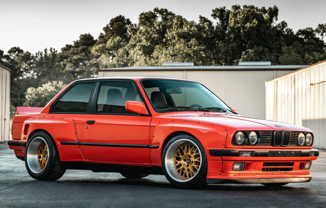 Фото обои BMW, E30, Rocket Bunny, PANDEM, 325IS