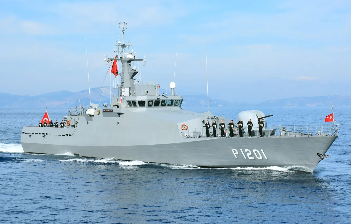 Фото обои Турция, патрульный катер, TCG Karaburun