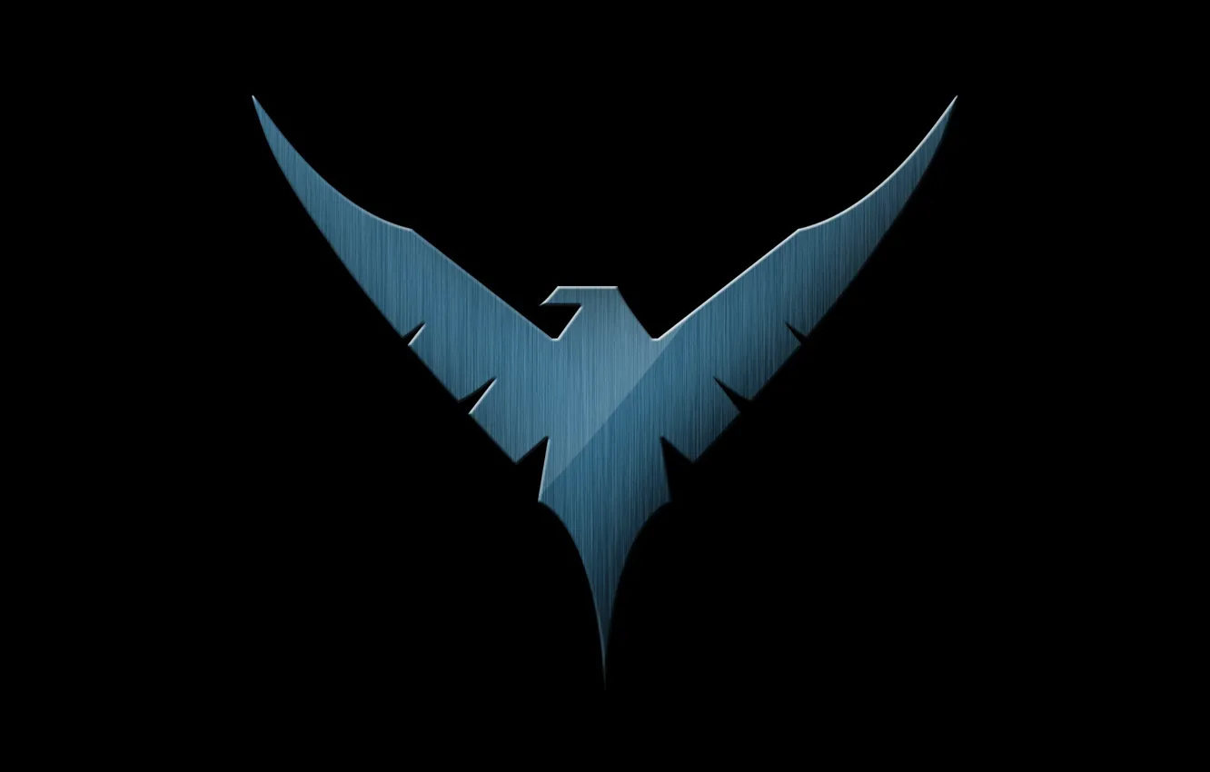 Фото обои знак, эмблема, logo, symbol, Найтвинг, Nightwing