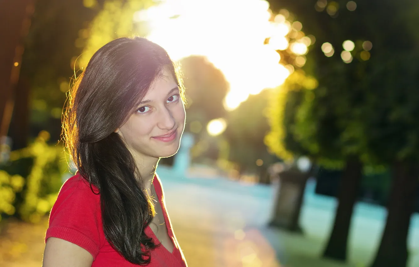 Фото обои лето, девушка, портрет