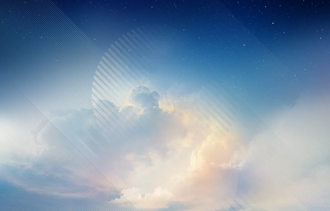 Фото обои Blue Sky, Galaxy, Samsung, Note 8 Stock