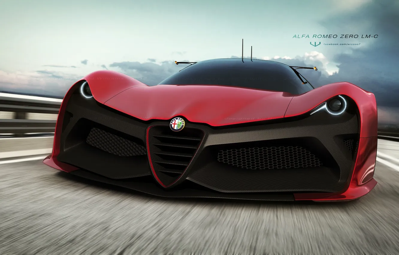 Фото обои car, машина, концепт, Alfa Romeo, автомобиль, альфа ромео, zero lm-c
