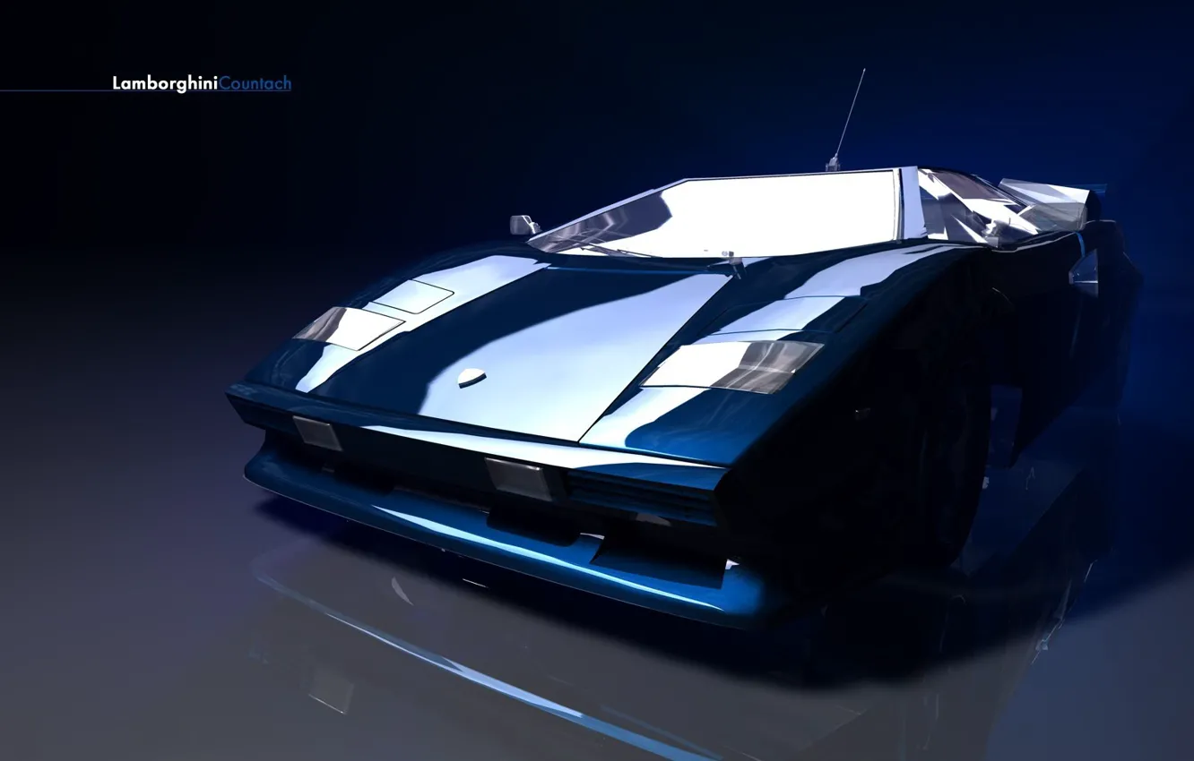 Фото обои синий, Lamborghini, concept