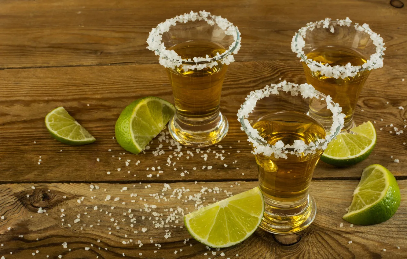 Фото обои lime, salt, alcohol, tequila, shot glass