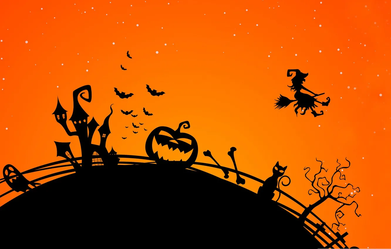 Фото обои праздник, Halloween, Хеллоуин