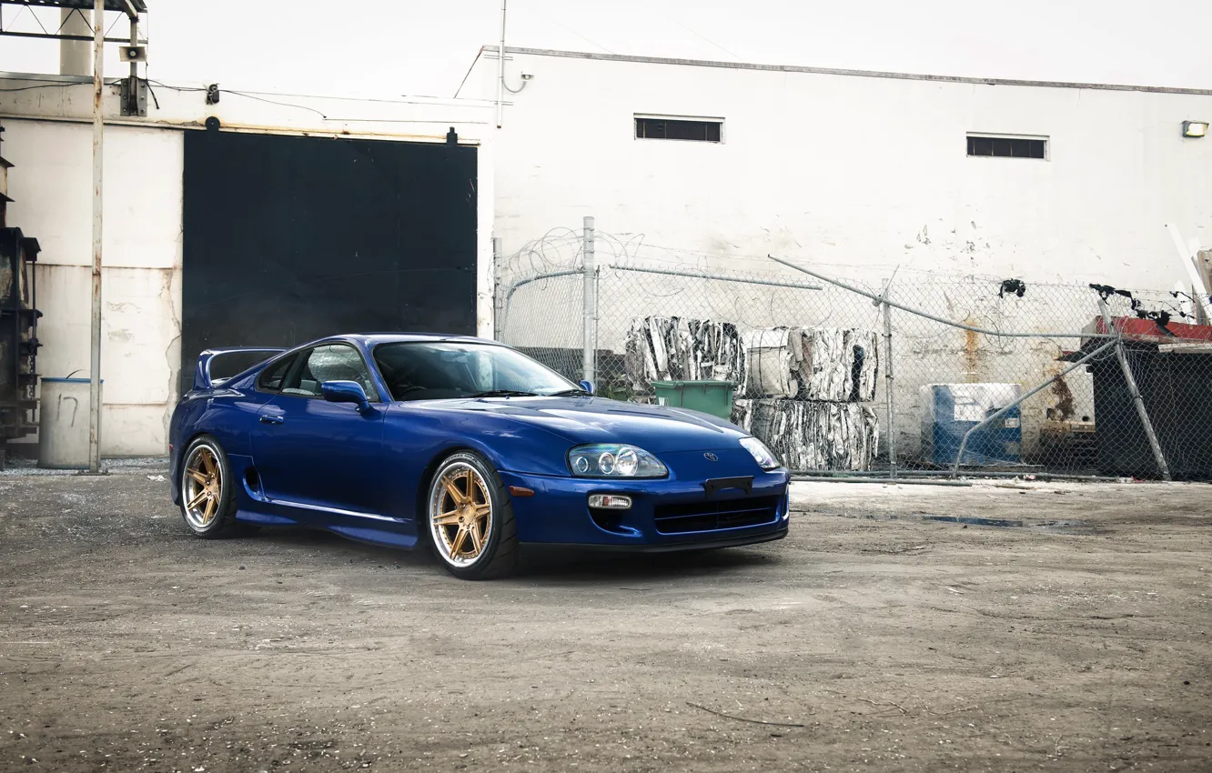 Фото обои Blue, Supra, Wheels