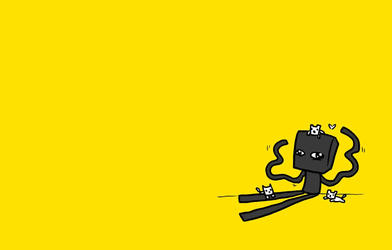 Фото обои minecraft, милота, майнкрафт, Эндербро