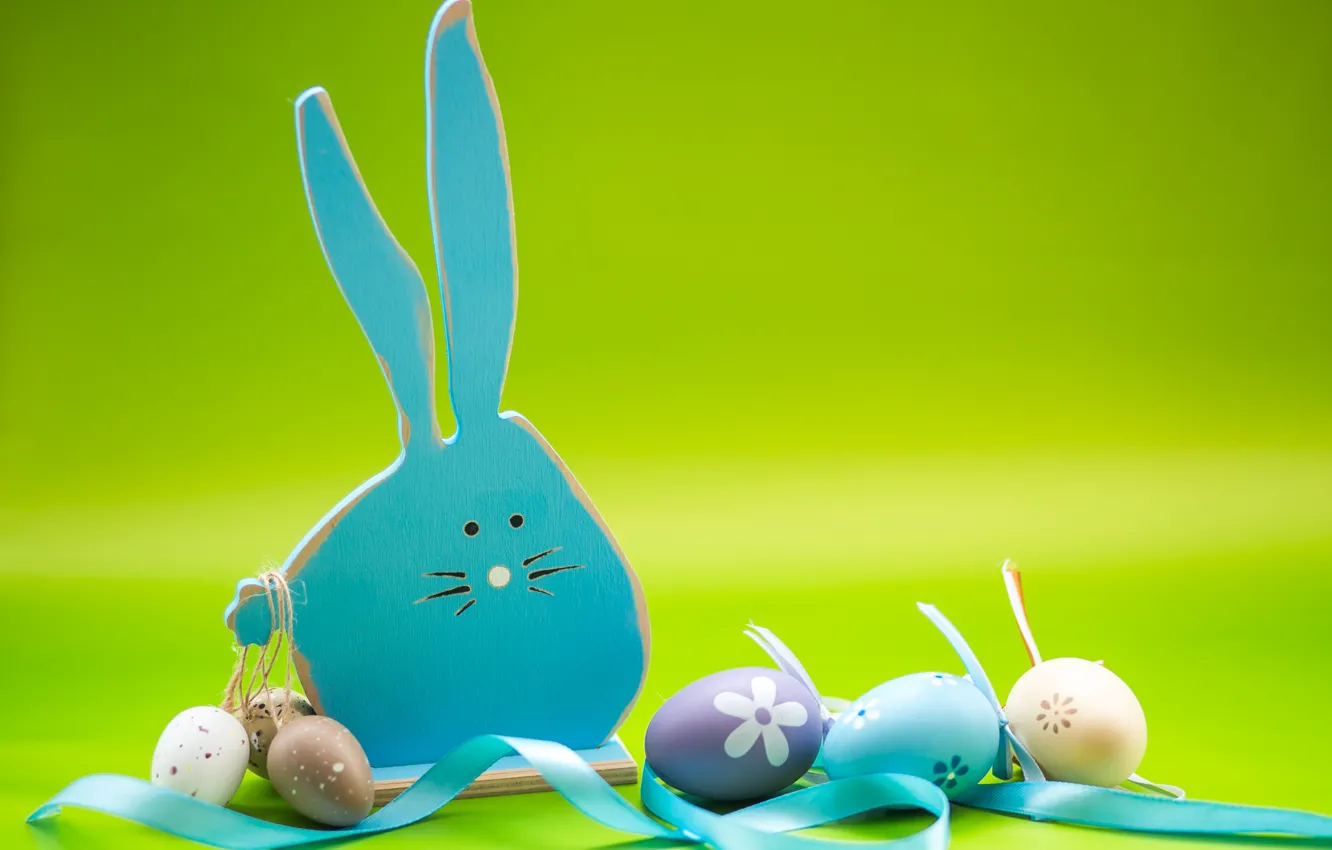 Фото обои яйца, Пасха, spring, Easter, eggs, bunny, decoration, Happy