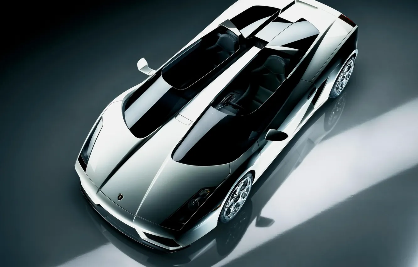 Фото обои серебро, Lamborghini, Concept S, металлик