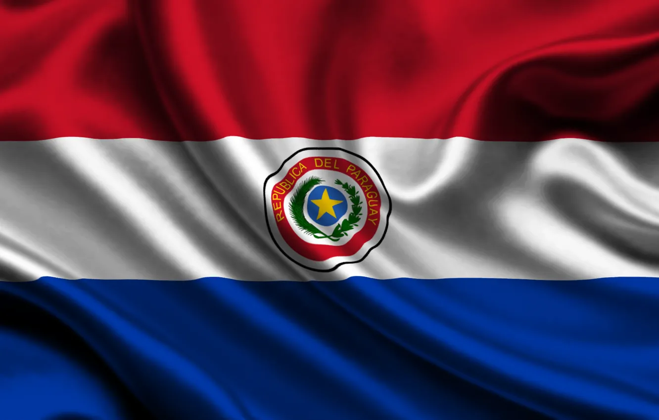 Фото обои флаг, Парагвай, paraguay