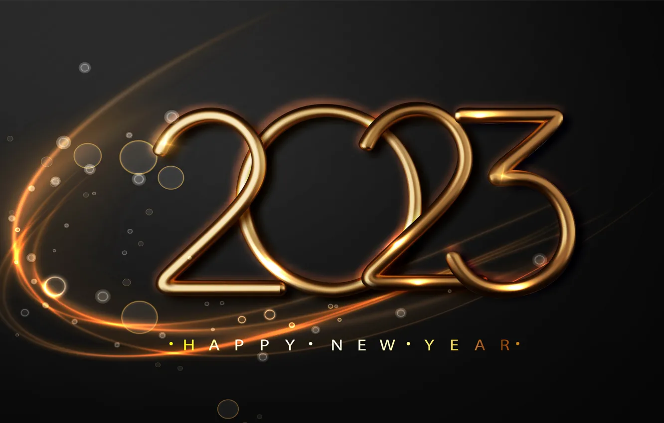 Фото обои золото, Новый Год, цифры, metal, golden, happy, New Year, glitter