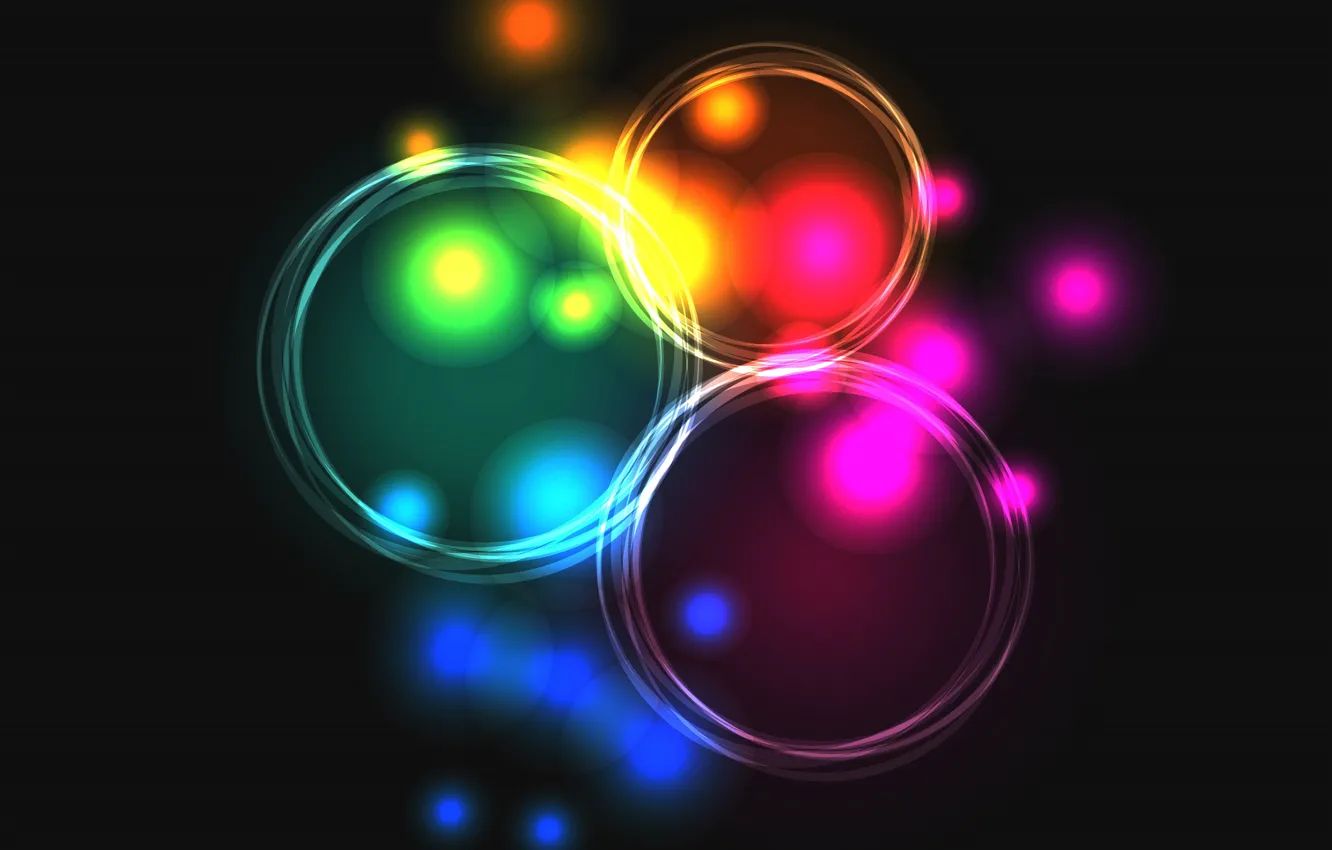 Фото обои lights, огни, фон, colors, abstract, rainbow, background, neon